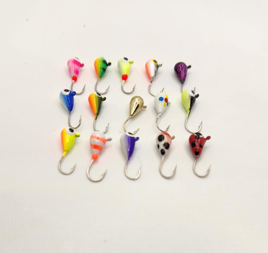 3-5MM Colorful Tungsten Ice Fishing Jigs Ice Fishing Lures Baits